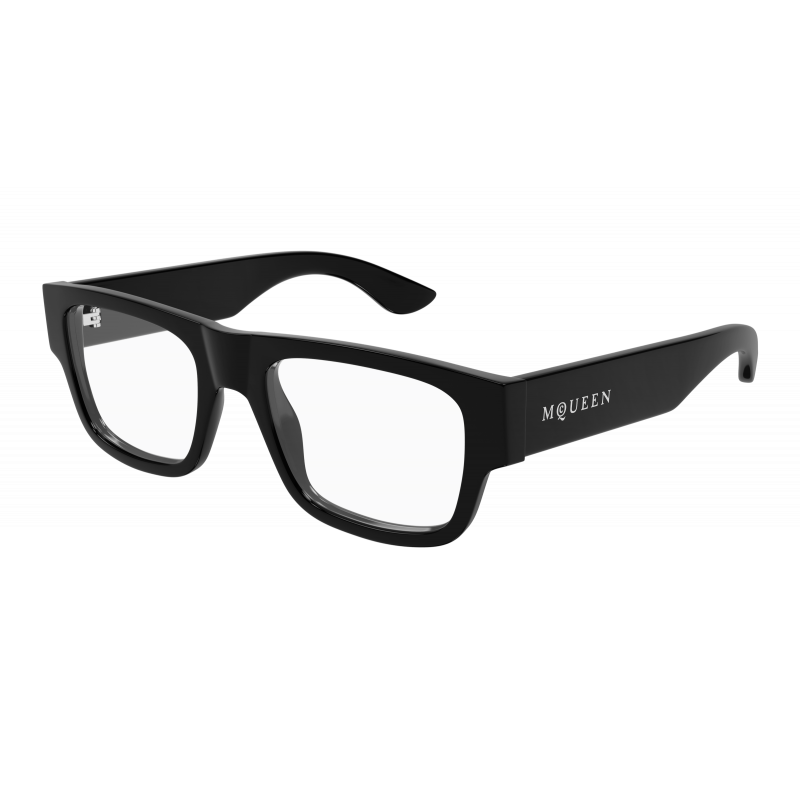 Eyeglasses Alexander McQueen AM 0511 O- 001 Black / Transparent 53mm