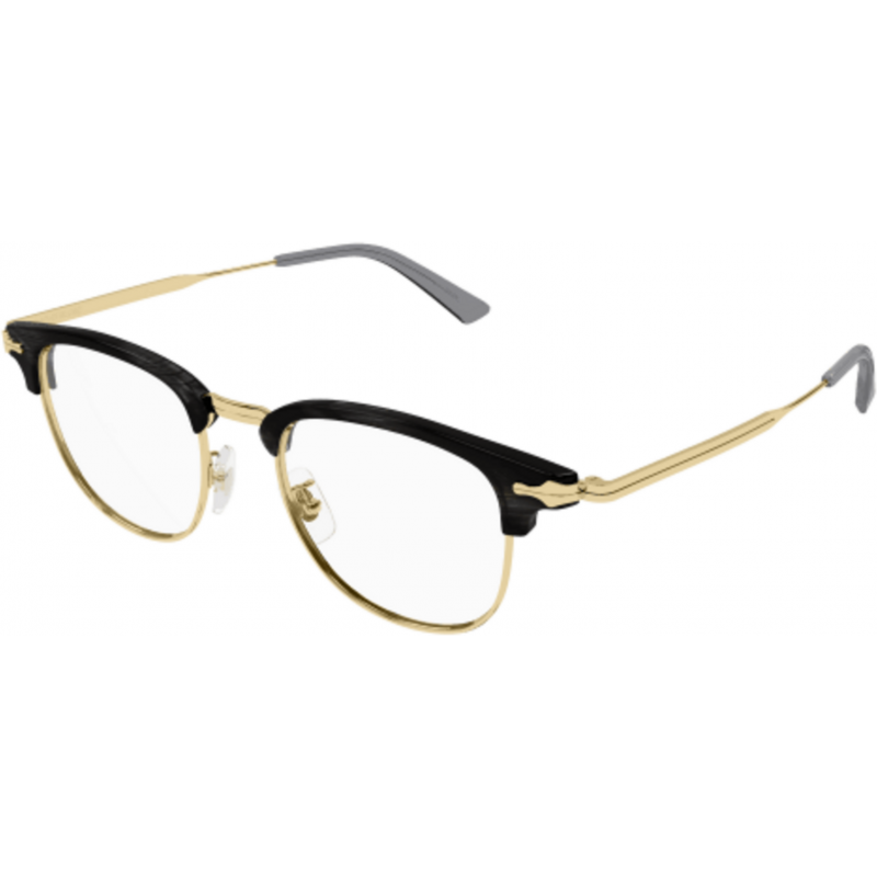 Eyeglasses Montblanc MB 0364 O- 003 Grey / Transparent Gold 49mm
