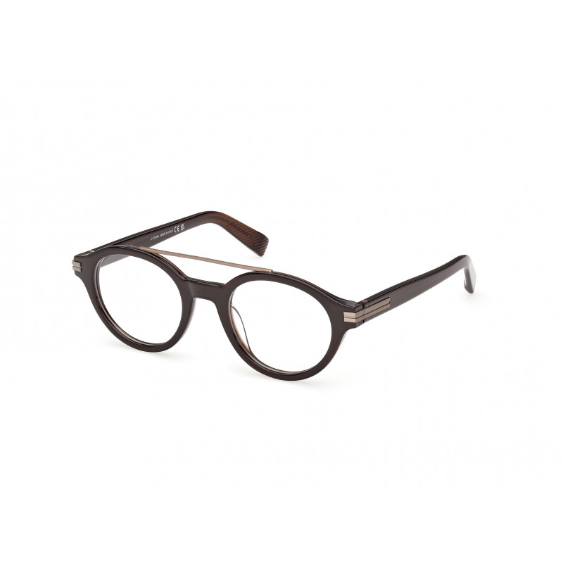 Eyeglasses Zegna EZ 5327 048 Shiny Dark Brown / 50mm