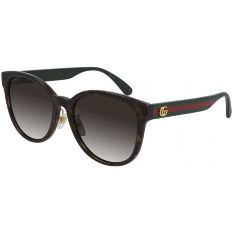 Sunglasses Gucci GG 0854 SK- 003 Havana / Brown Green 56mm