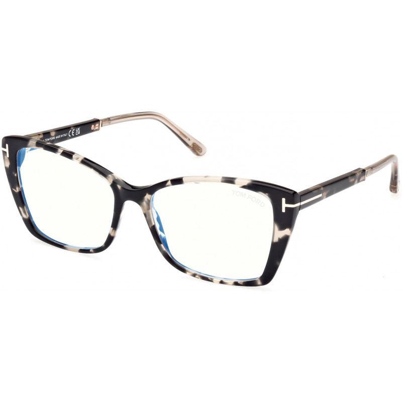 Eyeglasses Tom Ford FT 5893 -B 005 Dark Havana / Shiny Grey 55mm