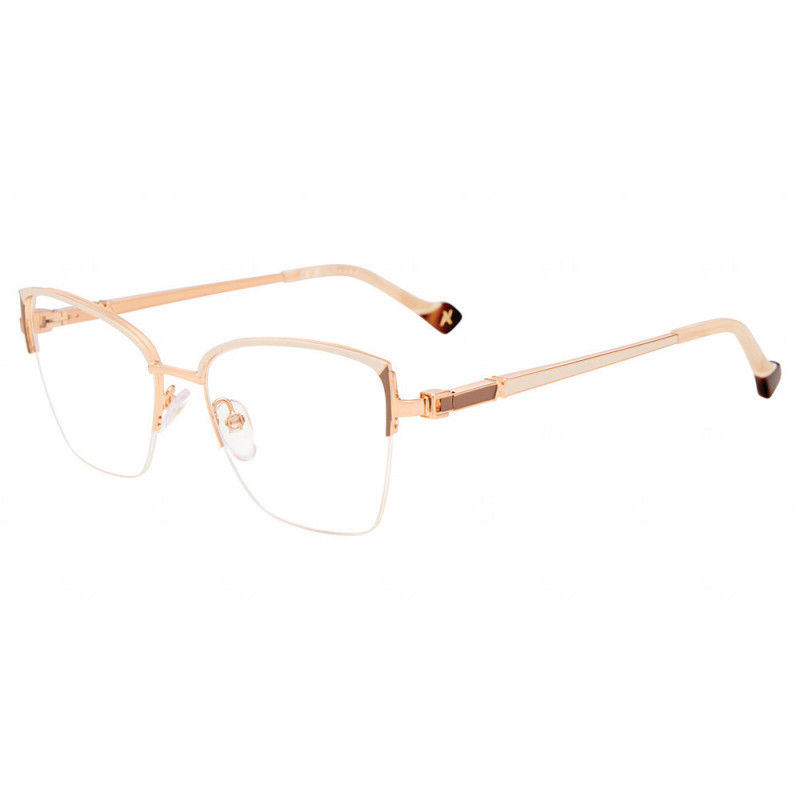 Sunglasses Yalea VYA 268 2amy Copper Gold With Colors 54mm