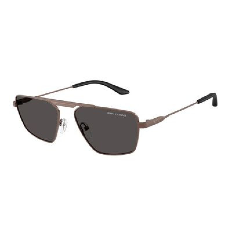 Sunglasses Armani Exchange AX 2059 S 610687 Matte Bronze / Dark Grey Policarbonate Standard 56mm