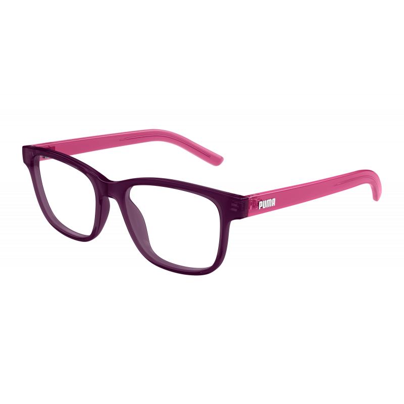 Eyeglasses Puma PJ 0085 O- 009 Burgundy / Transparent Pink 50mm