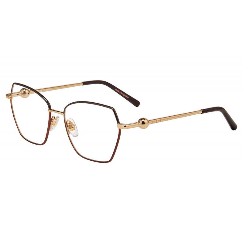 Sunglasses Furla VFU 871 0342 Rose Gold With Brown