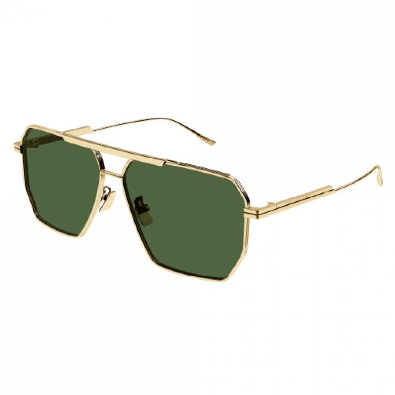 Sunglasses Bottega Veneta BV 1012 S- 004 Gold / Green 60mm