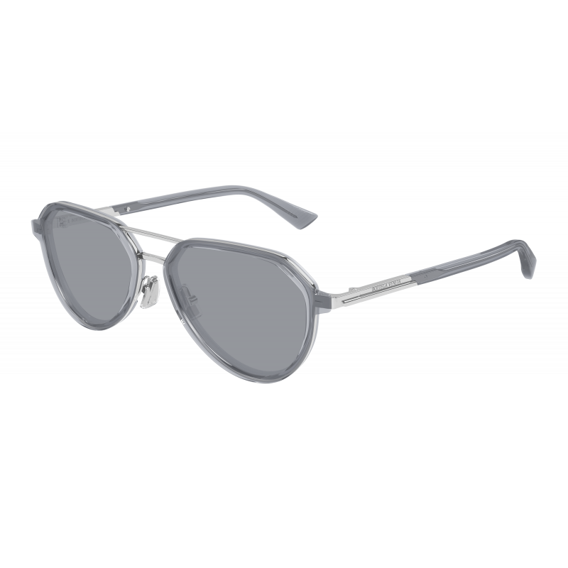 Sunglasses Bottega Veneta BV 1373 S- 003 Light-blue / Grey Silver 55mm