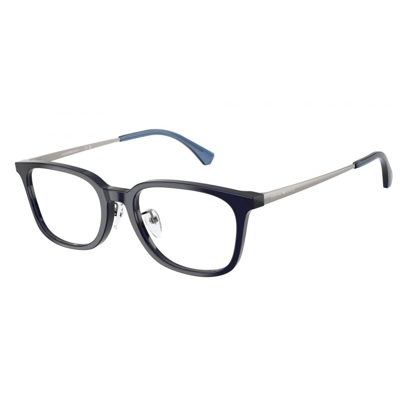 Eyeglasses Emporio Armani EA 3296 D 5358 Shiny Transparent Blue / Demo Lens 54mm