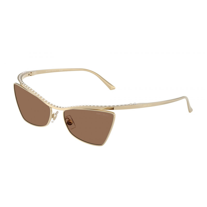 Sunglasses Jimmy Choo JC 4014 H 300673 Pale Gold / Dark Brown Polyamide Standard