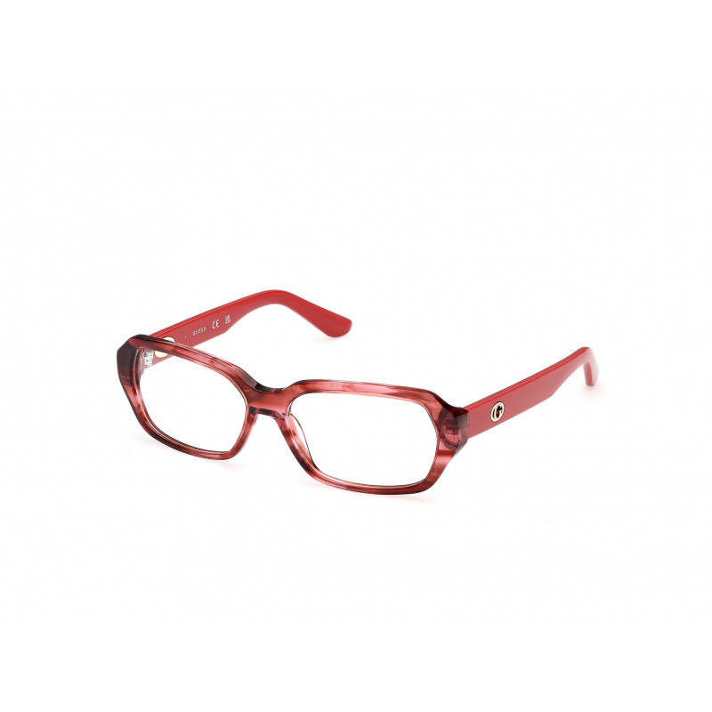 Eyeglasses Guess GU 50380 068 Red/Horn / Shiny Dark Red 56mm