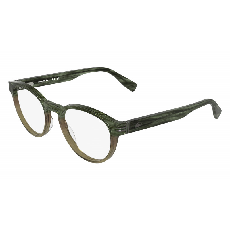 Eyeglasses LACOSTE L 4023 313 Striped Gradient Olive Brown 51mm