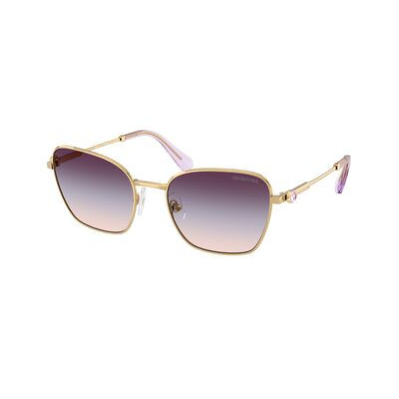 Sunglasses Swarovski SK 7029 4036U7 Gold / Tri Grad Brown/Blue/Violet Polyamide Standard 58mm