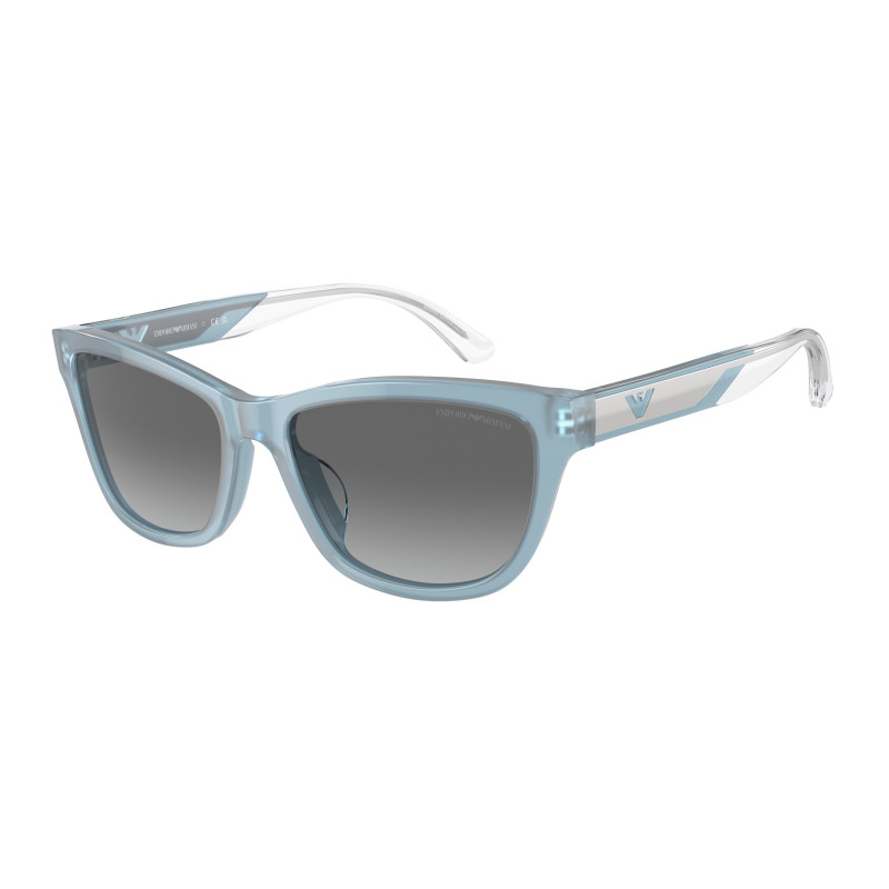 Sunglasses Emporio Armani EA 4227 U 609611 Shiny Opaline Azure Grey Gradi