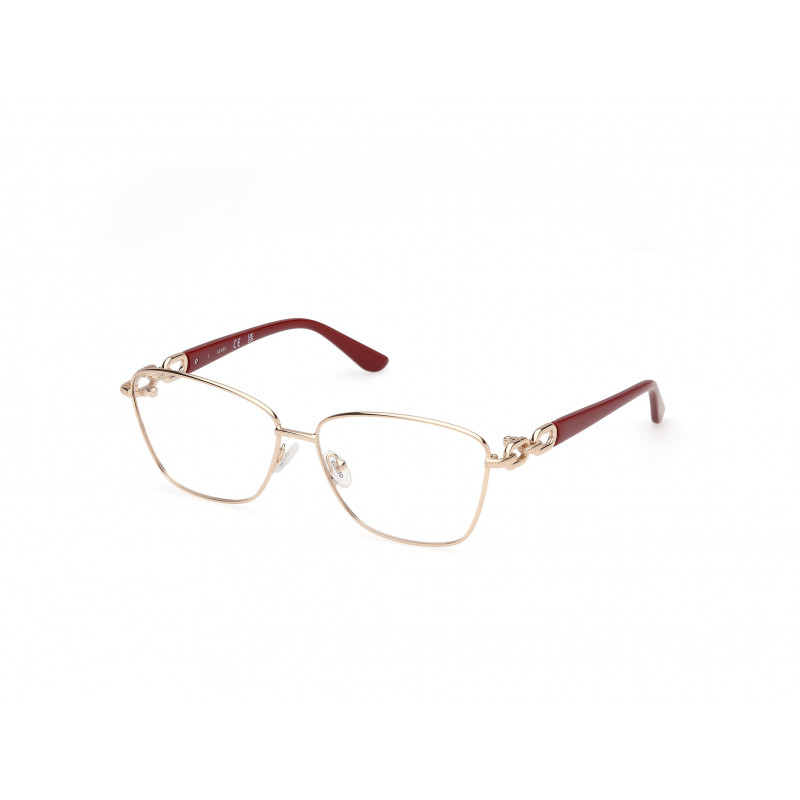Eyeglasses Guess GU 50179 032 Shiny Pale Gold / Bordeaux 55mm