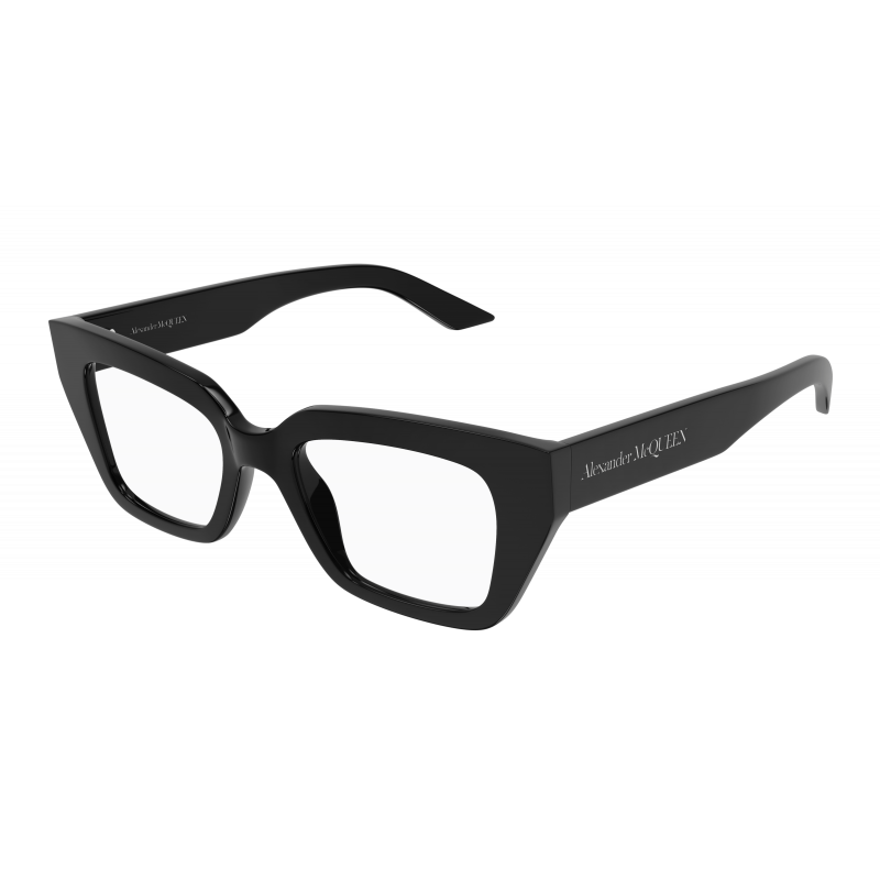 Eyeglasses Alexander McQueen AM 0453 O- 001 Black / Transparent 49mm