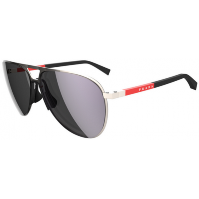 Sunglasses Prada Linea Rossa PS 53 ZS 18X80I Matte Champagne Purple Brown M 59mm