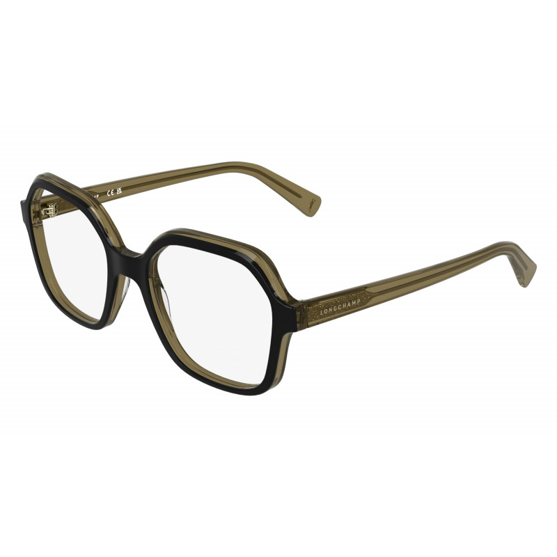 Eyeglasses LONGCHAMP LO 2796 015 Black/Transparent Khaki 53mm