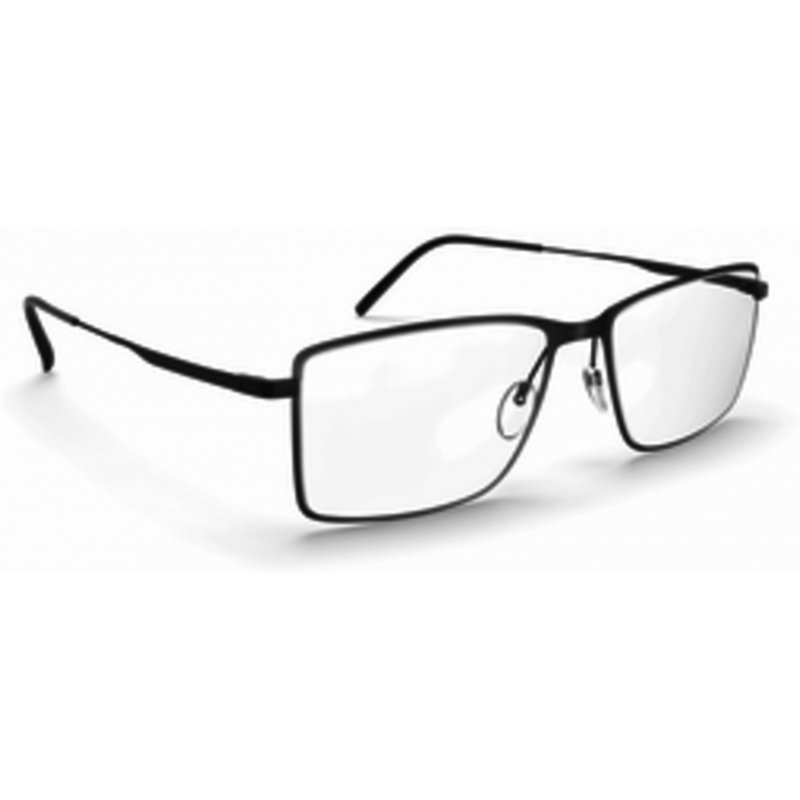 Eyeglasses Silhouette Lite Wave Full Rim 5533 9040 Pure Black 53mm