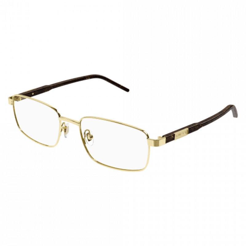 Eyeglasses Gucci GG 1801 O- 007 Gold / Transparent Brown 56mm
