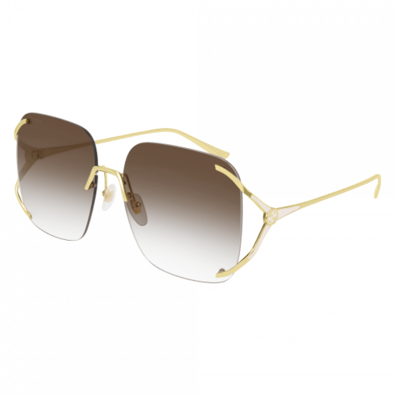 Sunglasses Gucci GG 0646 S- 002 Gold / Brown 60mm