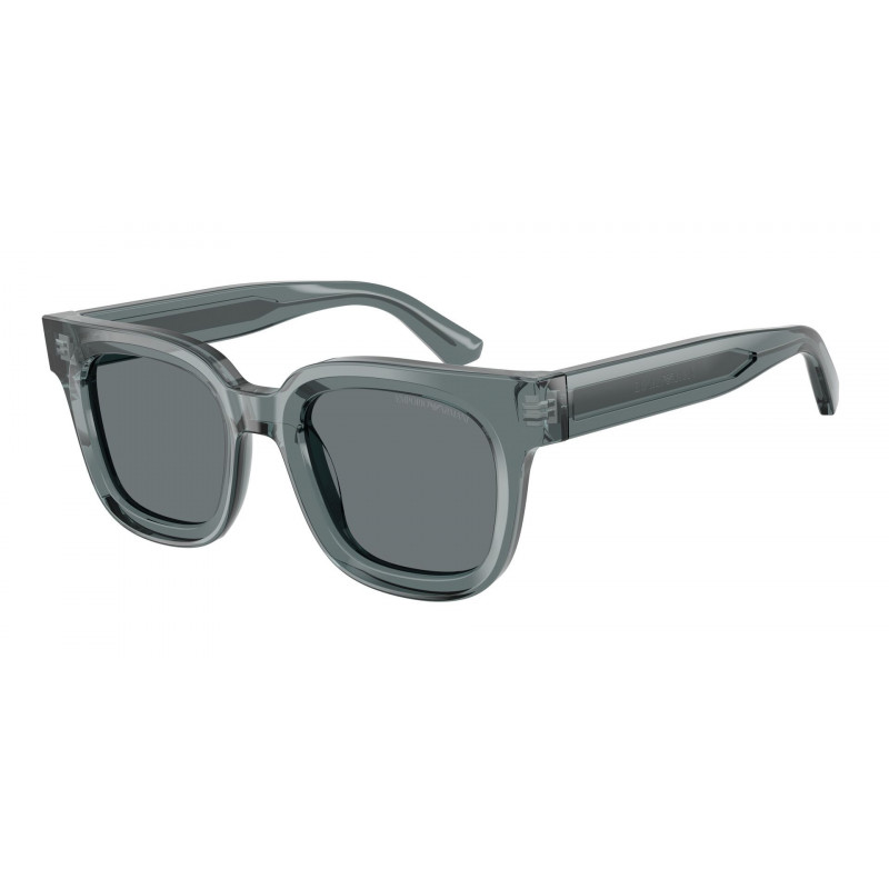 Sunglasses Emporio Armani EA 4271 636480 Shiny Transparent Grey / Dark Blue Polyamide Standard 47mm