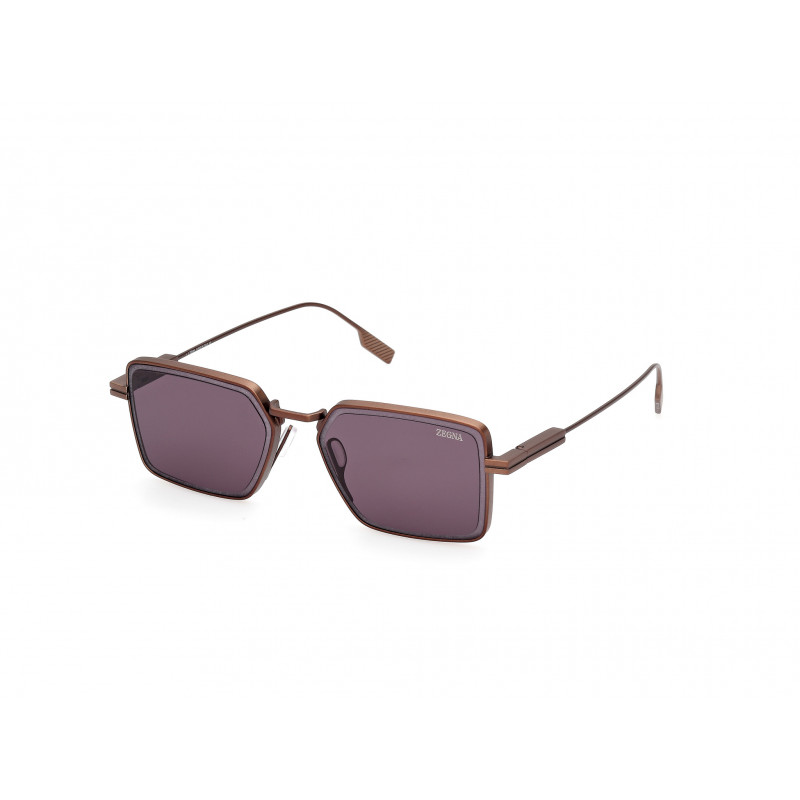 Sunglasses Zegna EZ 0243 38A Shiny Dark Bronze / 56mm