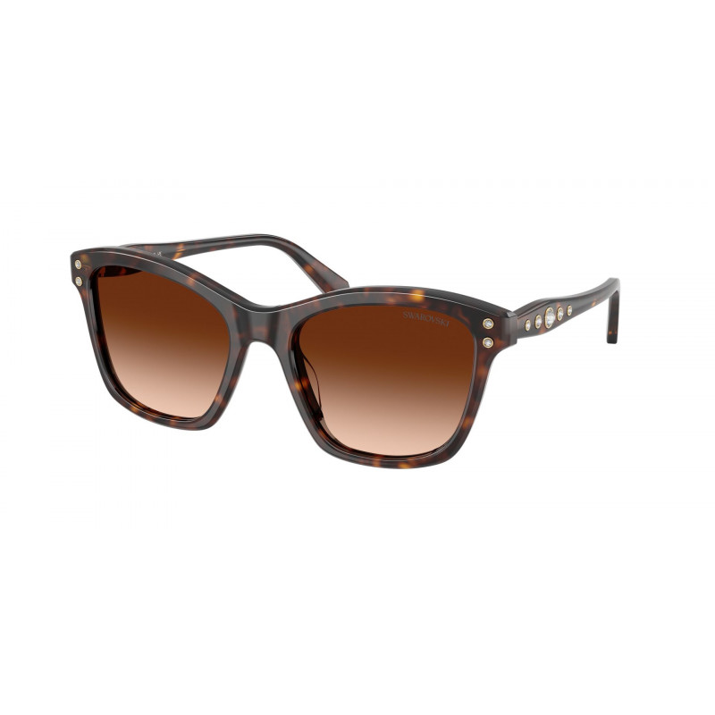 Sunglasses Swarovski SK 6063 F 100274 Havana / Gradient Brown Polyamide Standard 54mm
