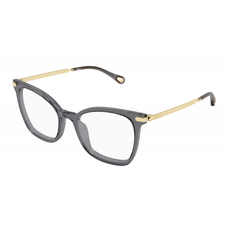 Eyeglasses Chloé CH 0360 O- 001 Grey / Transparent Gold 53mm