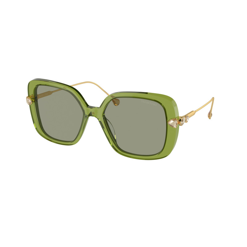 Sunglasses Swarovski SK 6011 3002/2 Trasparent Green 55mm