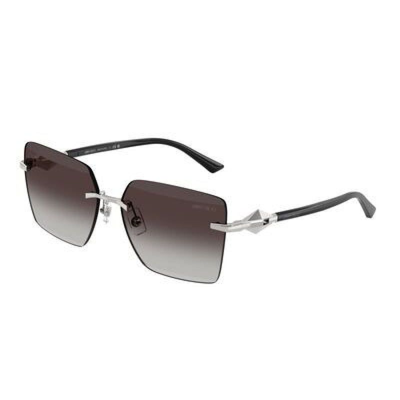 Sunglasses Jimmy Choo JC 4018 30028G Silver / Gradient Grey Polyamide Standard 59mm