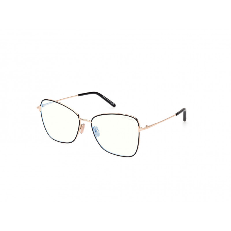 Eyeglasses Tom Ford FT 5906 -B 001 Black/Monocolor / Shiny Rose Gold 55mm