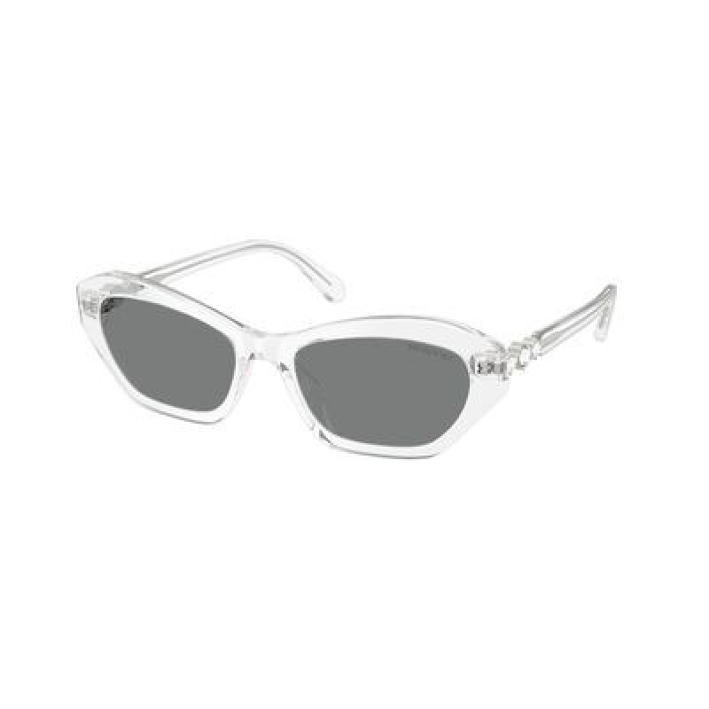 Sunglasses Swarovski SK 6048 102787 Transparent / Dark Grey Polyamide Standard 54mm