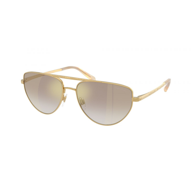 Sunglasses Ralph Lauren RL 7090 90046E Shiny Gold / Gradient Brown Mirror Polyamide Standard 59mm