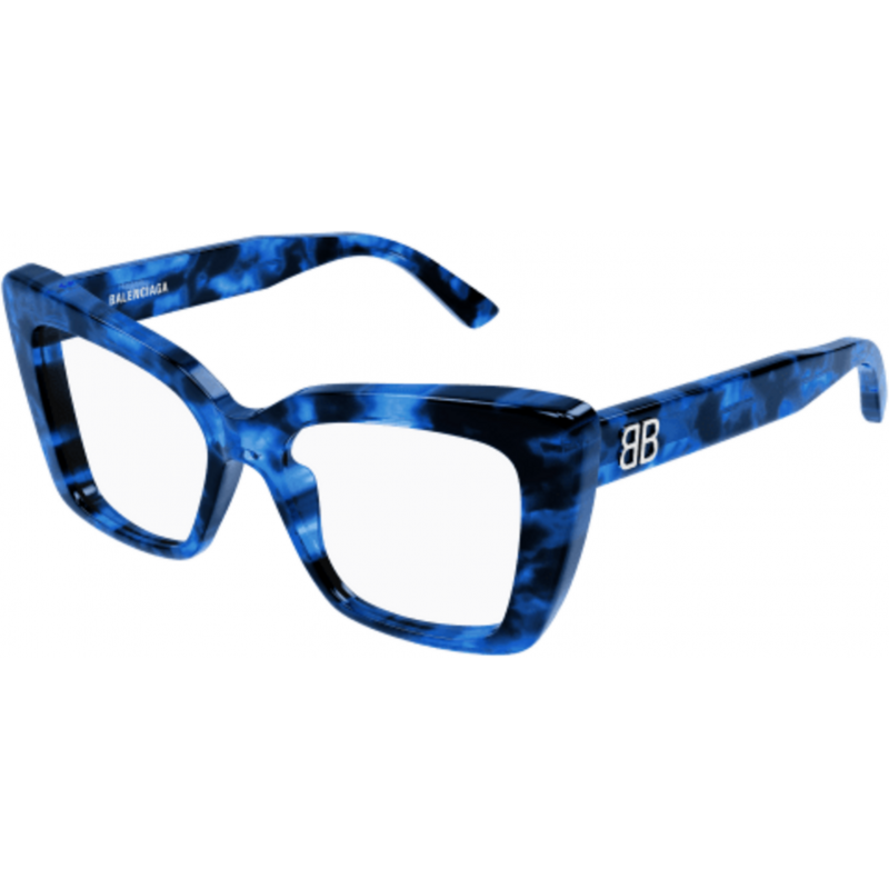 Eyeglasses Balenciaga BB 0297 O- 004 Blue / Transparent 52mm