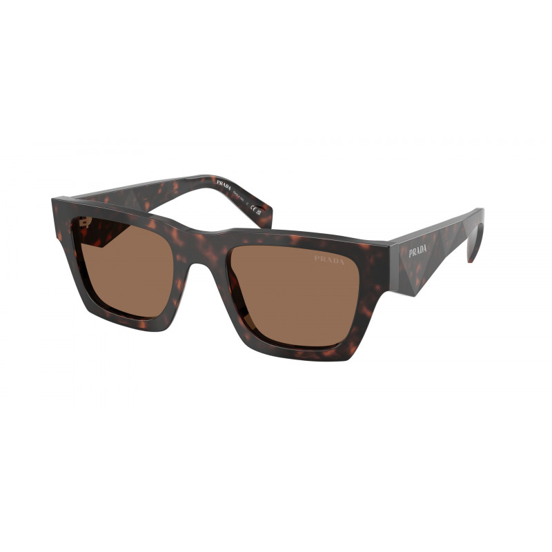 Sunglasses Prada PR A 06 SF 17N06B Root Tortoise / Dark Brown Polyamide Standard