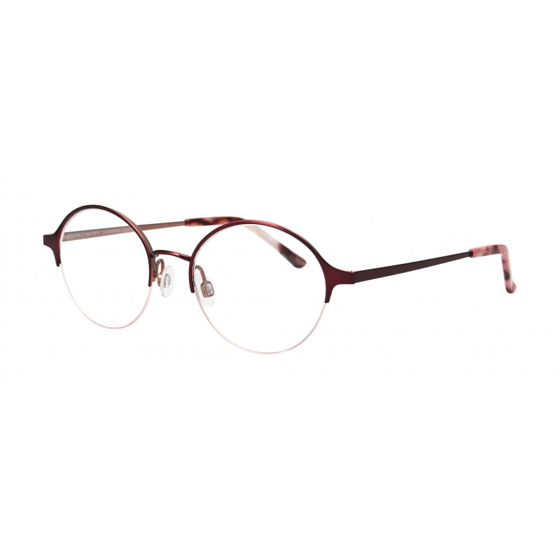 Eyeglasses Pro-design Denmark Model 1440 4932 Red-brown Dark Shiny / Nosepad 48mm