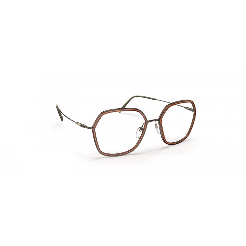 Eyeglasses Silhouette Dynamics Colorwave Contour 4569 6040 Brown / Sand 50mm