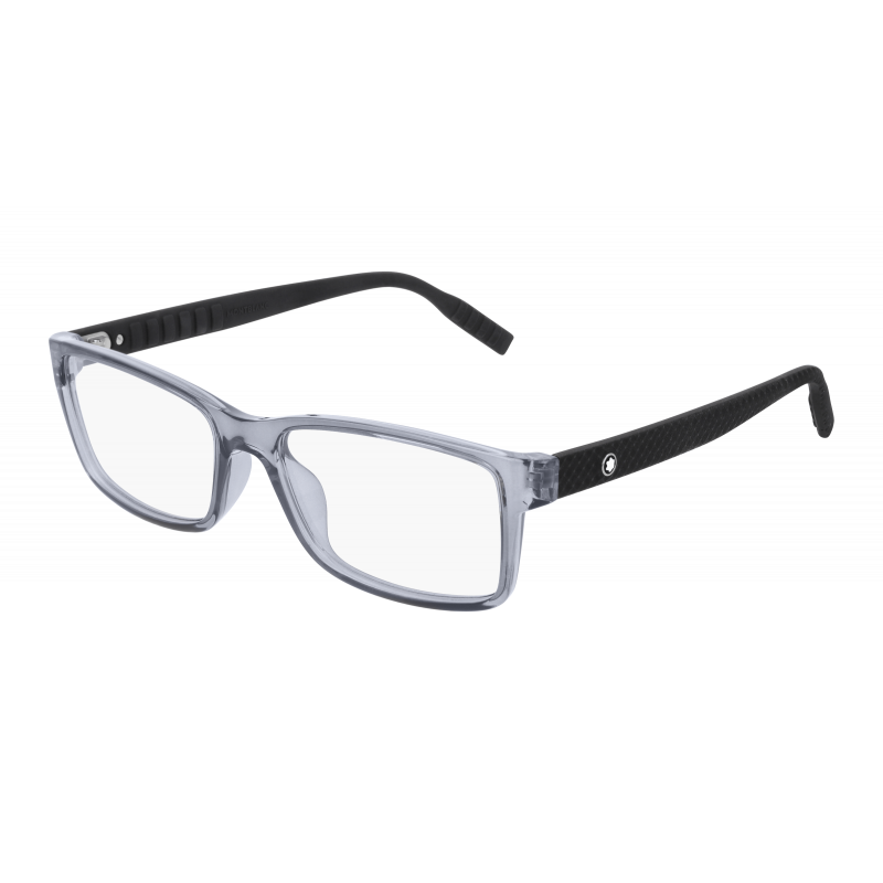 Eyeglasses Montblanc MB 0066 O- 003 Grey / Transparent Black 56mm