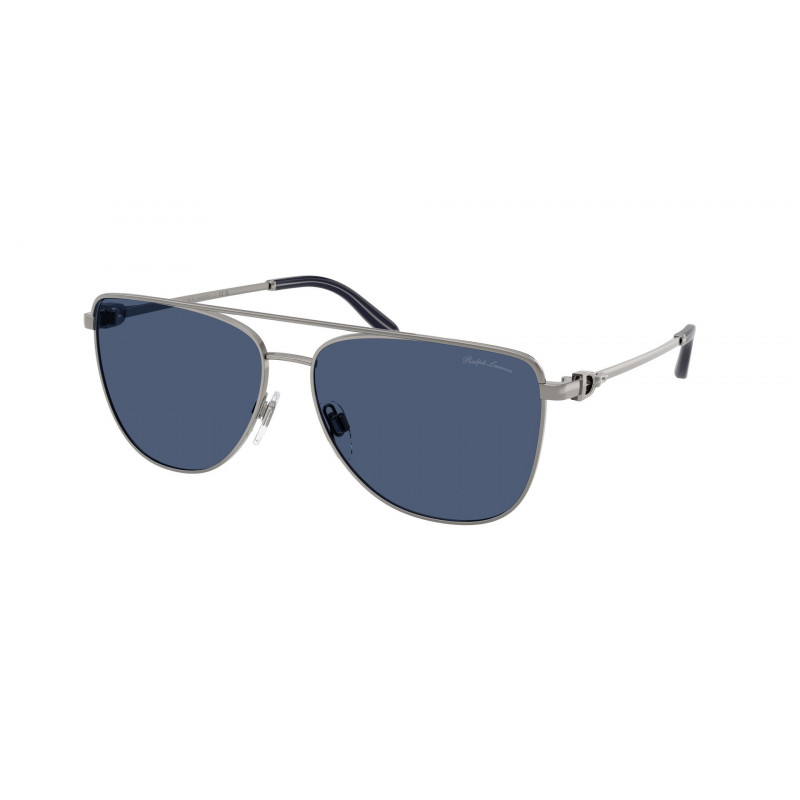 Sunglasses Ralph Lauren RL 7096 900280 Shiny Gunmetal / Dark Blue Policarbonate Standard 59mm