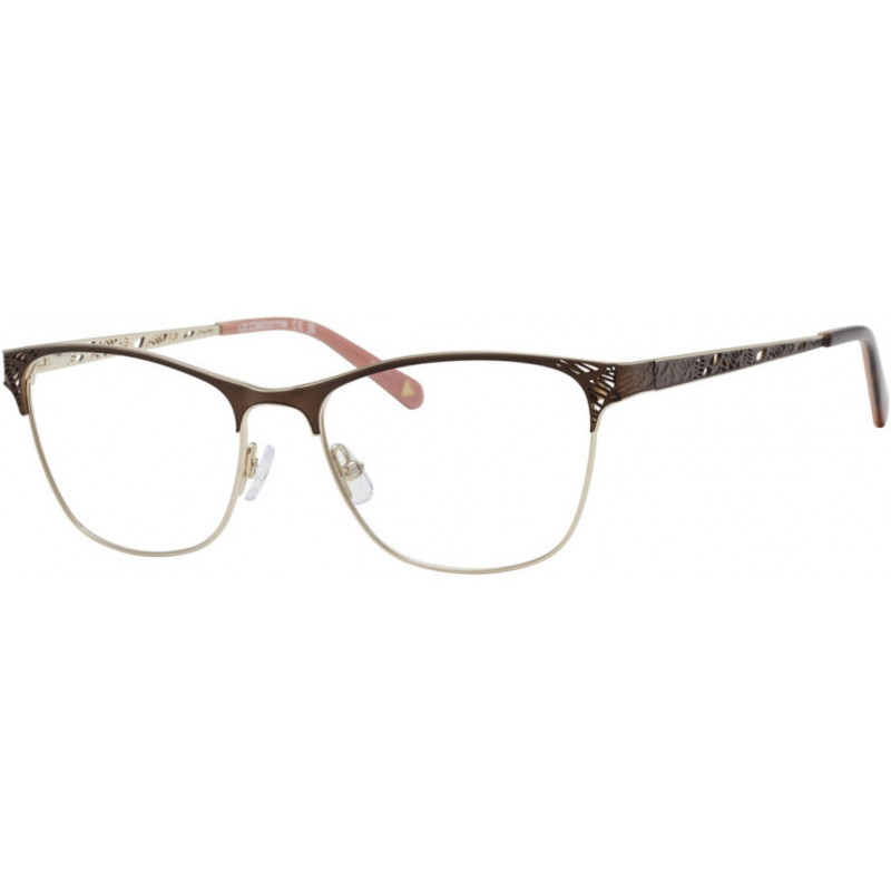 Eyeglasses Liz Claiborne L 691 FG4 Brown Gold 53mm