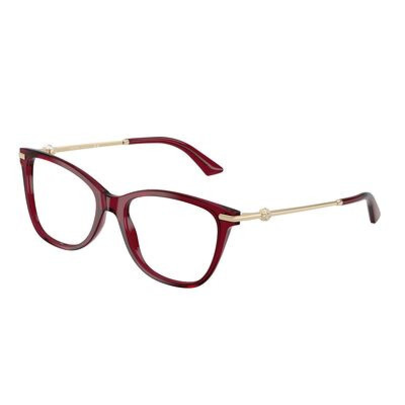 Eyeglasses Jimmy Choo JC 3007 HB 5062 Transparent Red Demo Lens 54mm
