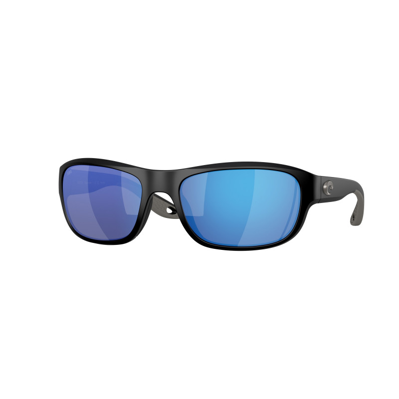 Sunglasses Costa Del Mar 6 S 9119 911901 Matte Black / Blue Mirror 580g Crystal Polarized