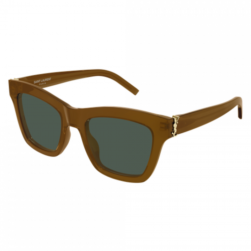 Sunglasses Saint Laurent SL M 156 - 005 Brown / Green 52mm