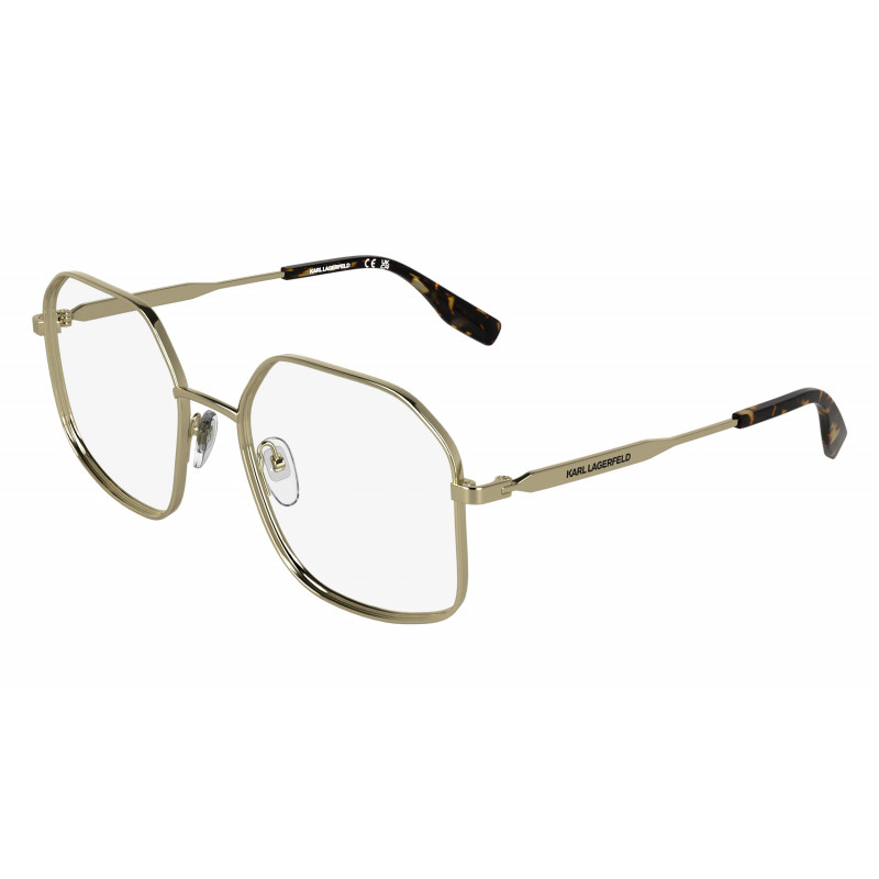 Eyeglasses KARL LAGERFELD KL 371 714 Gold Shiny 56mm