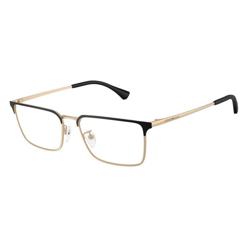 Eyeglasses Emporio Armani EA 1197 D 3002 Matte Black/Matte Pale Gold / Demo Lens 56mm