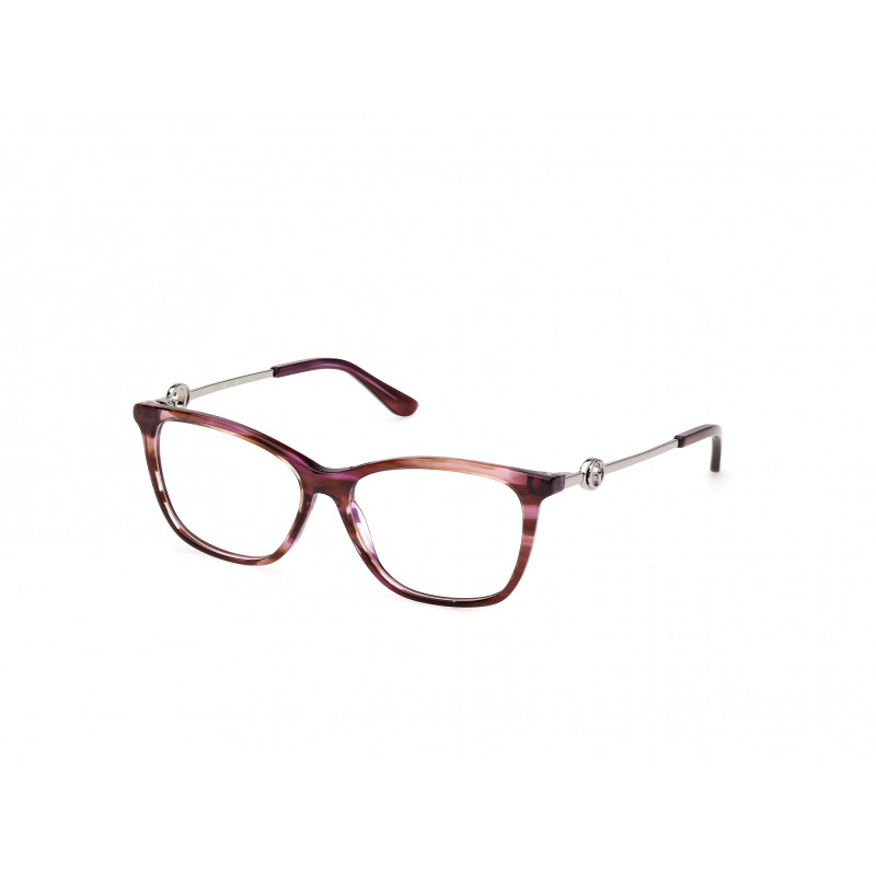 Eyeglasses Guess GU 50349 068 Bordeaux/Horn / Shiny Gunmetal 50mm