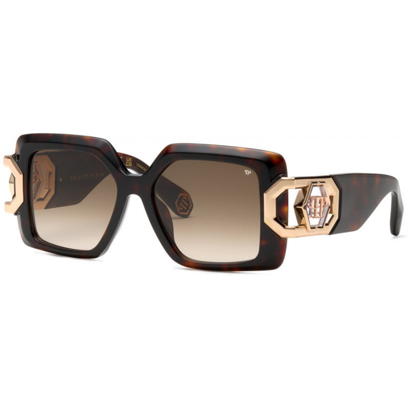 Sunglasses Philipp Plein SPP 159 0722 Shiny Dark Havana