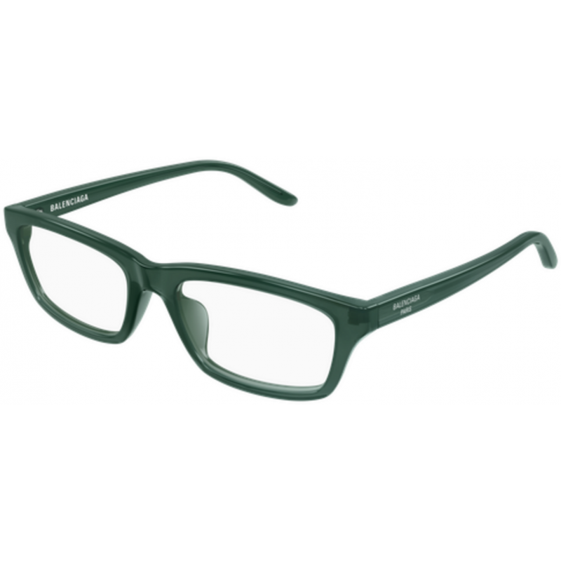Eyeglasses Balenciaga BB 0439 O- 007 Green / Transparent 55mm