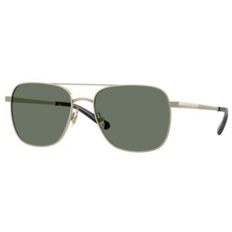 Sunglasses Brooks Brothers BB 4070 10263H Matte Gold / Dark Green Solid Polyamide Standard 57mm