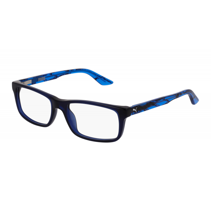 Eyeglasses Puma PJ 0009 O- 002 Blue / Transparent Light-blue 49mm